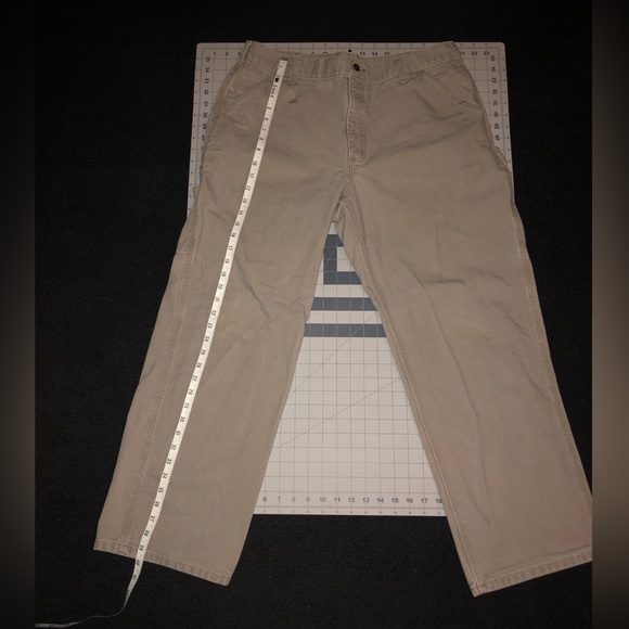Carhartt. B11 DES. 36x30. Original Dungaree Fit. Tan color pants. - Picture 2 of 14